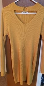 Mustard Stretch dress